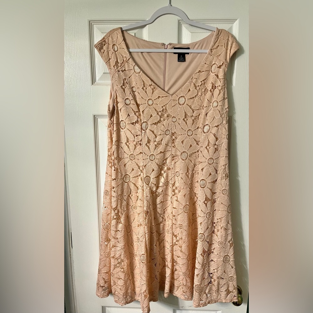 Liz Claiborne Size 16 Pink A-line Sleeveless Dress